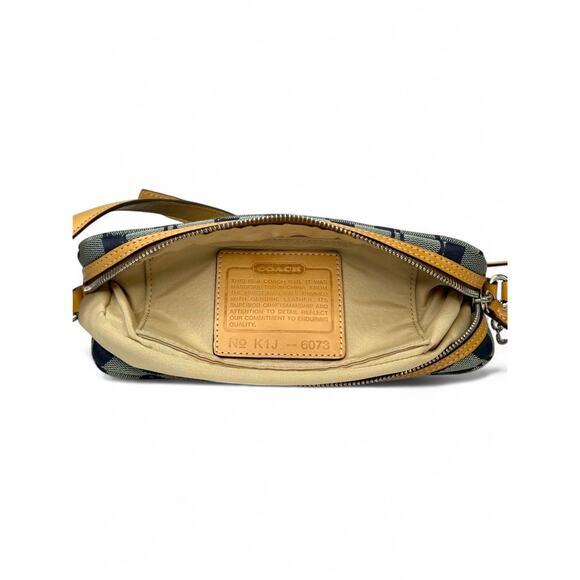 Coach Vintage Y2K Signature Blue Canvas Mini Shoulder Bag - Picture 13 of 13